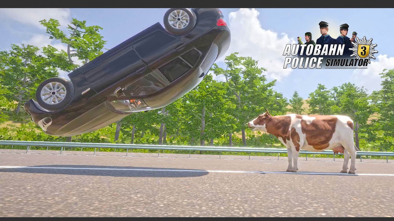 🚔🛣 AUTOBAHN POLICE SIMULATOR 3 | VACAS | Gameplay Espñaol | Minimuh