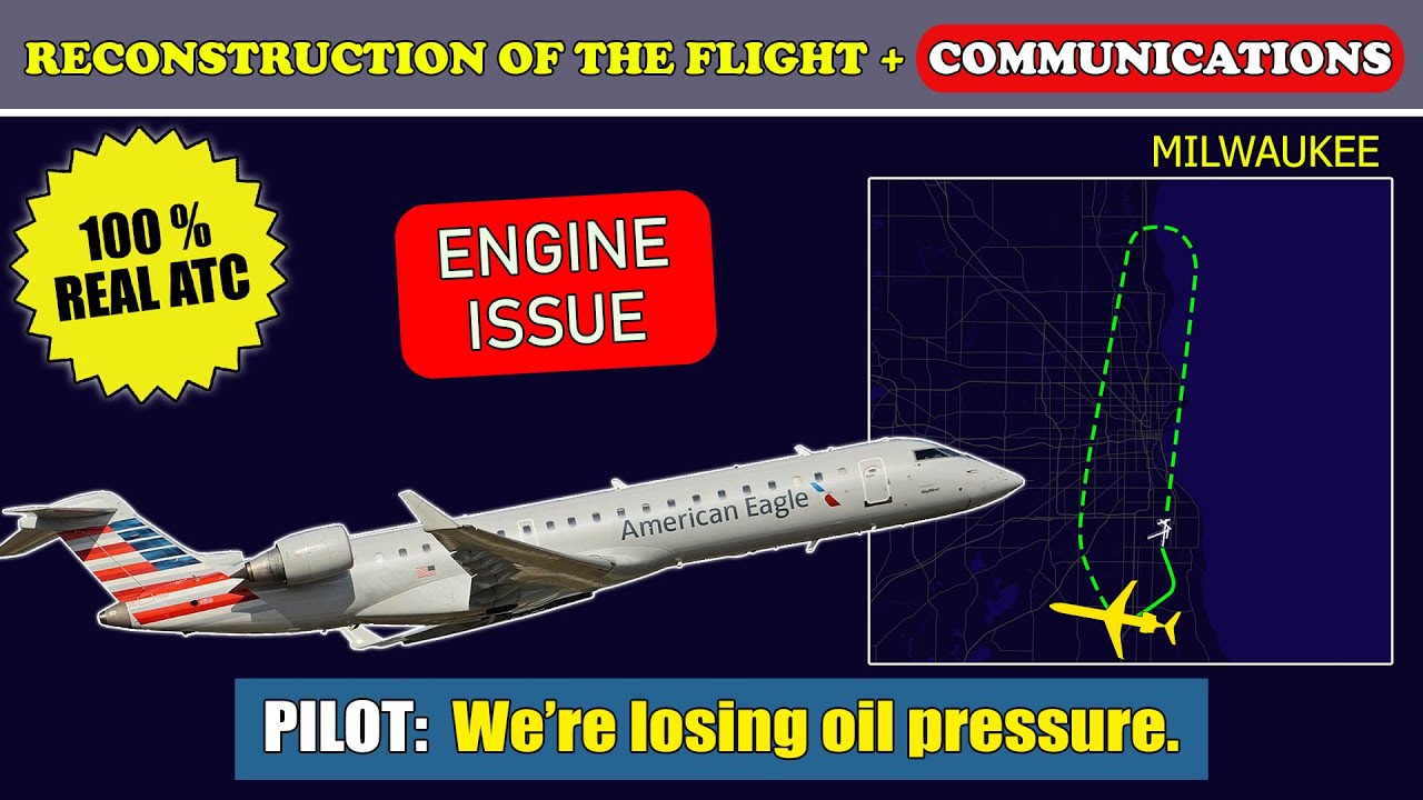 “We’re losing oil pressure”. Engine issue | SkyWest CRJ-700 | Milwaukee, ATC