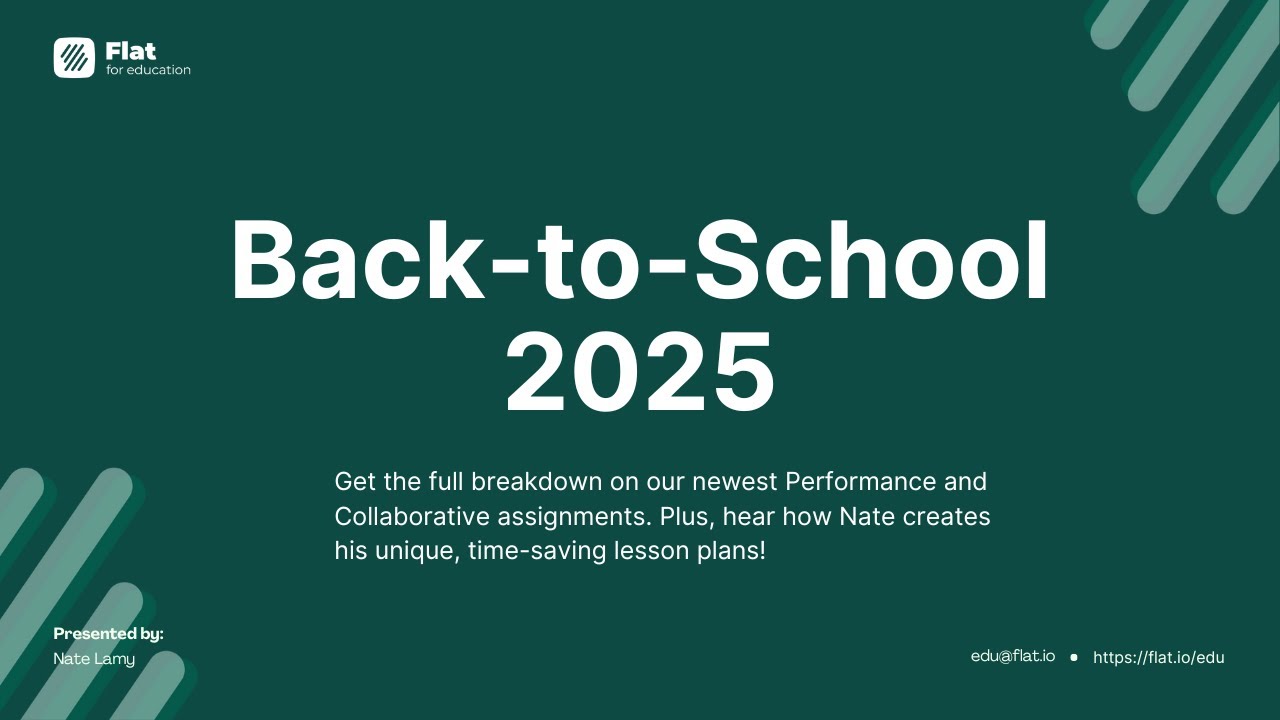 Flat for Education Webinar September 2025