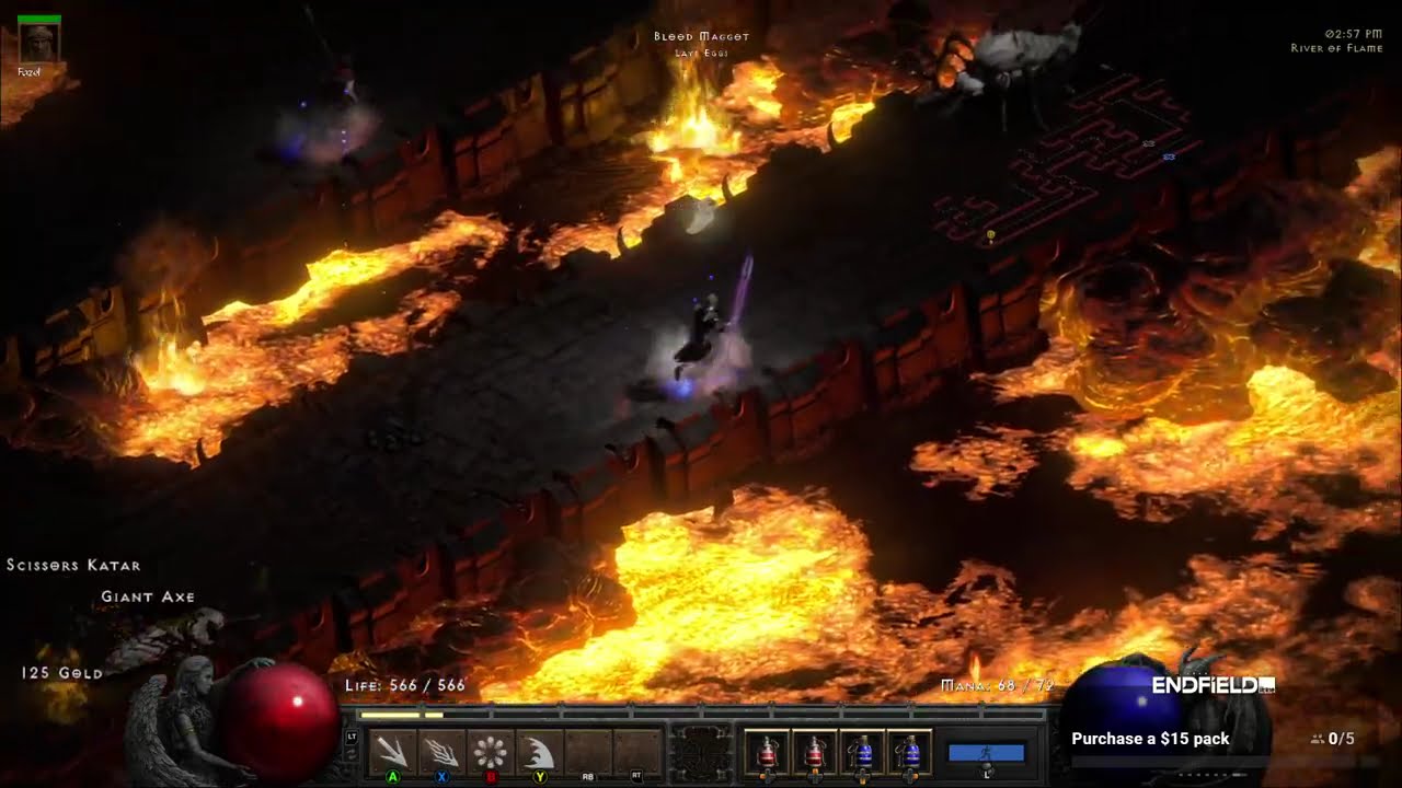 Leveling Up The Brand NEW CLASS - Diablo 2 Resurrected #AD !endfield