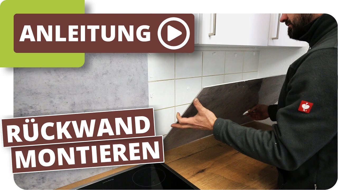 Küchenrückwand auf alten Fliesenspiegel kleben