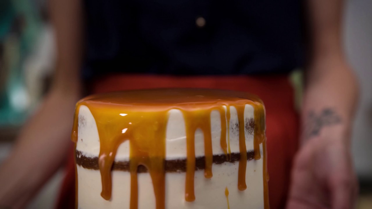 Caramel Drip Cake
