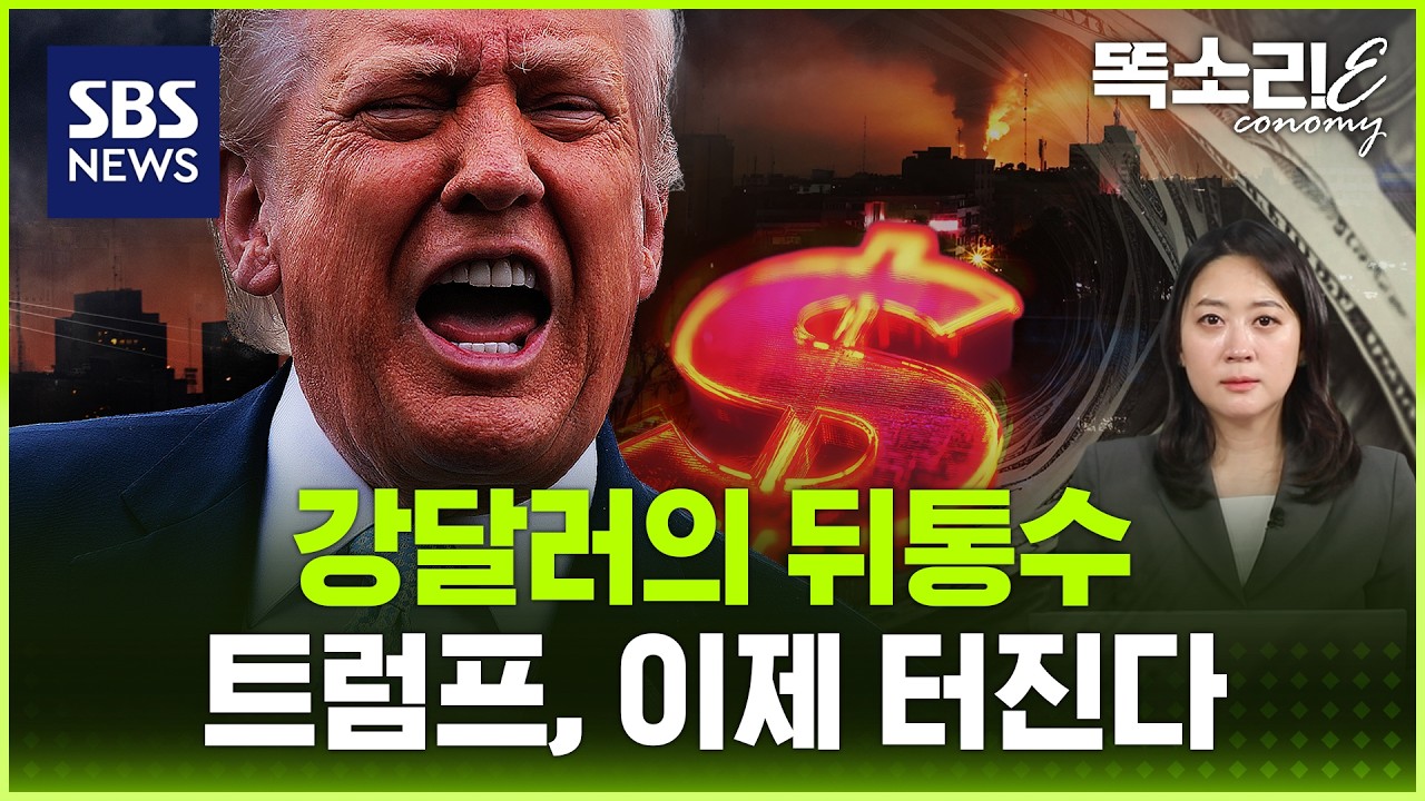 트럼프의 '약달러 계산' 깨졌다... 원화, 왜 가장 먼저 무너지나 / 똑소리E / SBS