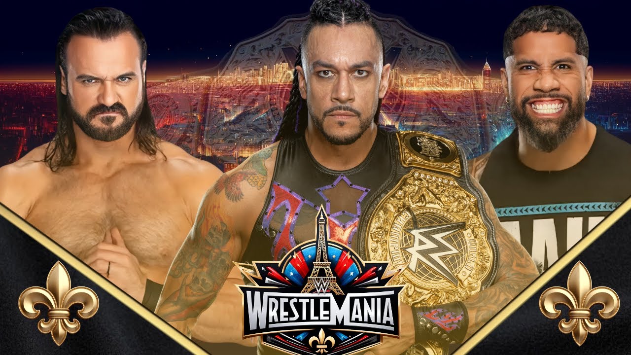 Damian Priest vs Jey Uso vs Drew McIntyre for The World HeavyWeight Championship