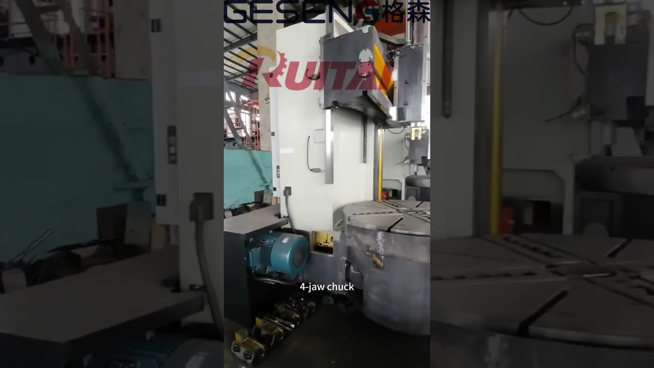 C5116 single column vertical lathe manuacturer Russian operation #machine #verticallathe