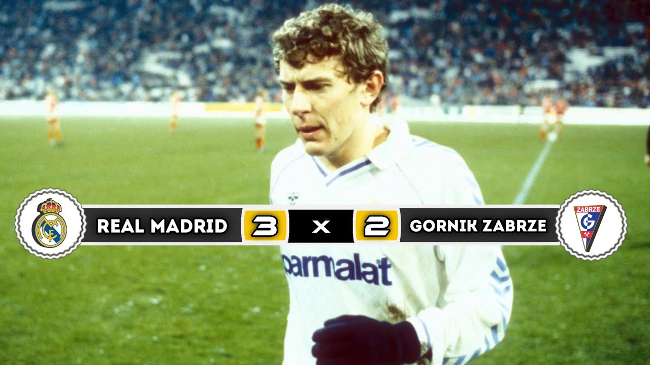 Real madrid 🇪🇦  × 🇵🇱 Gornik zabrze | 3 × 2 | HIGHLIGHTS | All Goals | Uefa cup round 16 1988