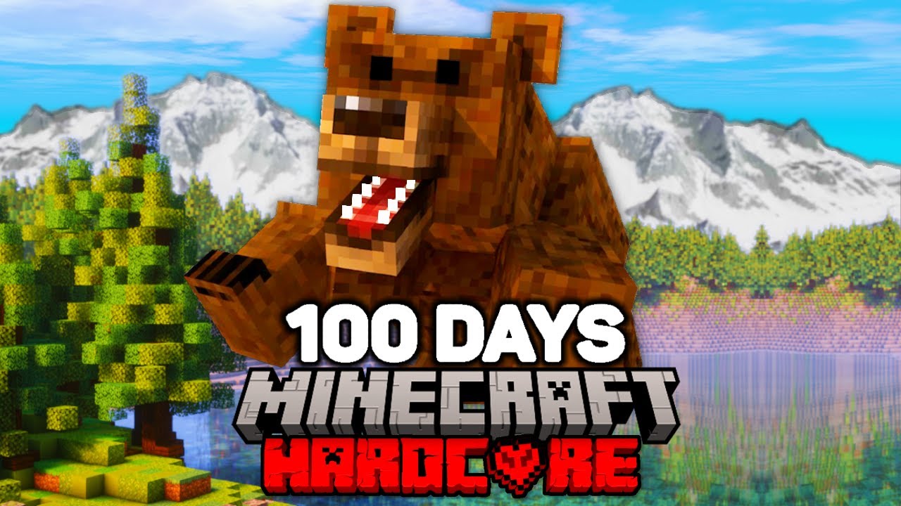 Я выжил 100 дней на Аляске в хардкорном Minecraft!