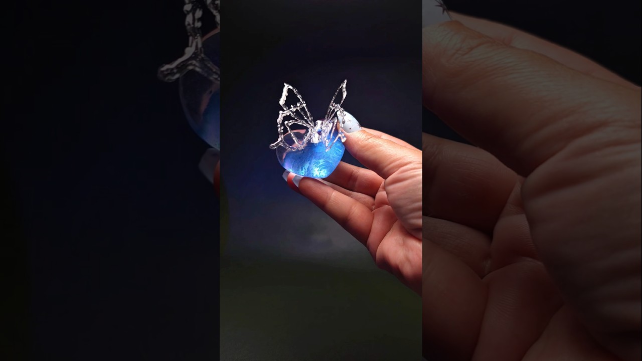 Wings Made by Hand &ndash; Attached to a Resin Heart.