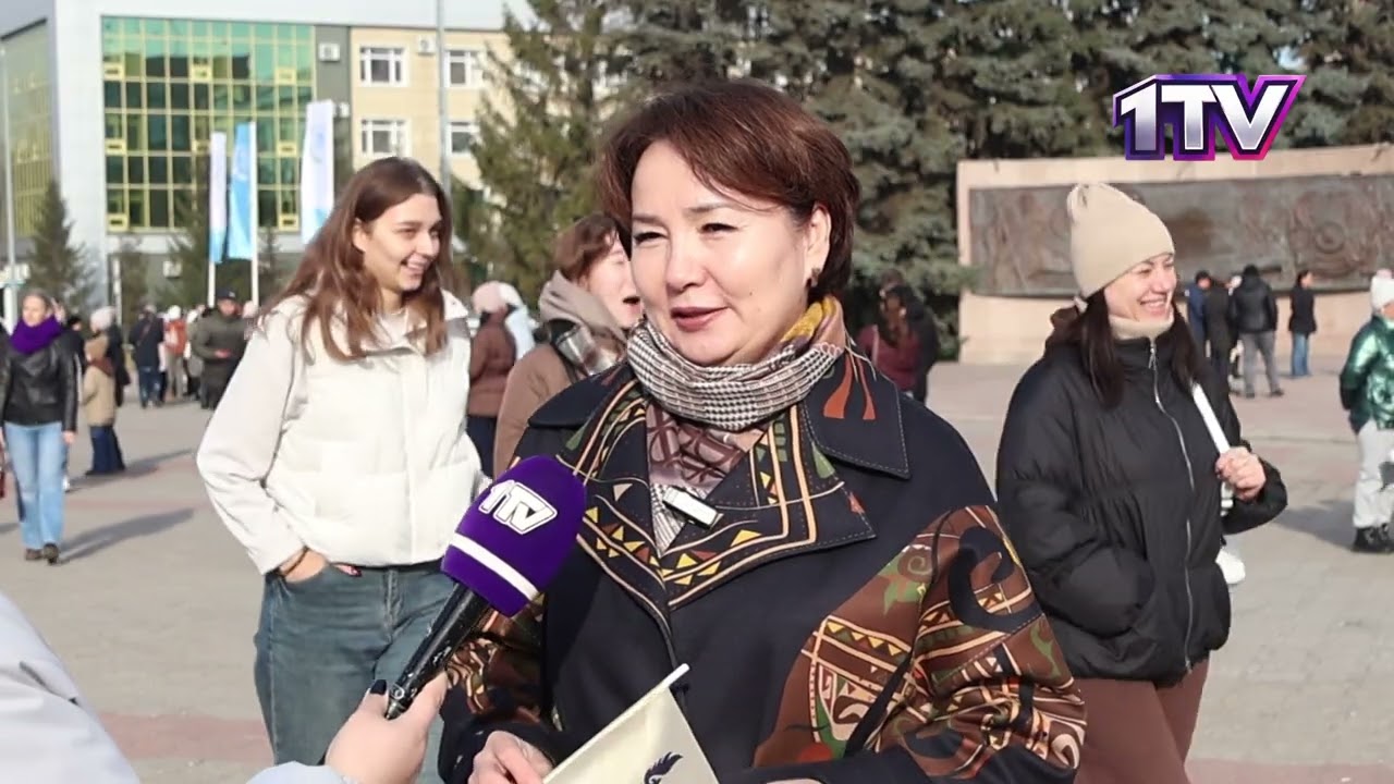 25.10.25. Петропавлда Республика күні мемлекеттік Ту көтеру рәсімі өтті