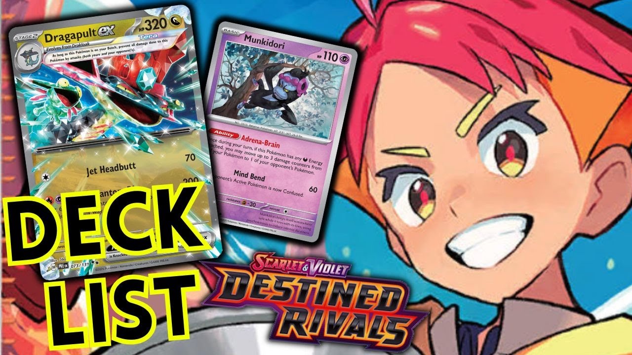 Crispin's Dragapult Decklist updated for Destined Rivals! Pokemon TCG Deck with PTCGL List!