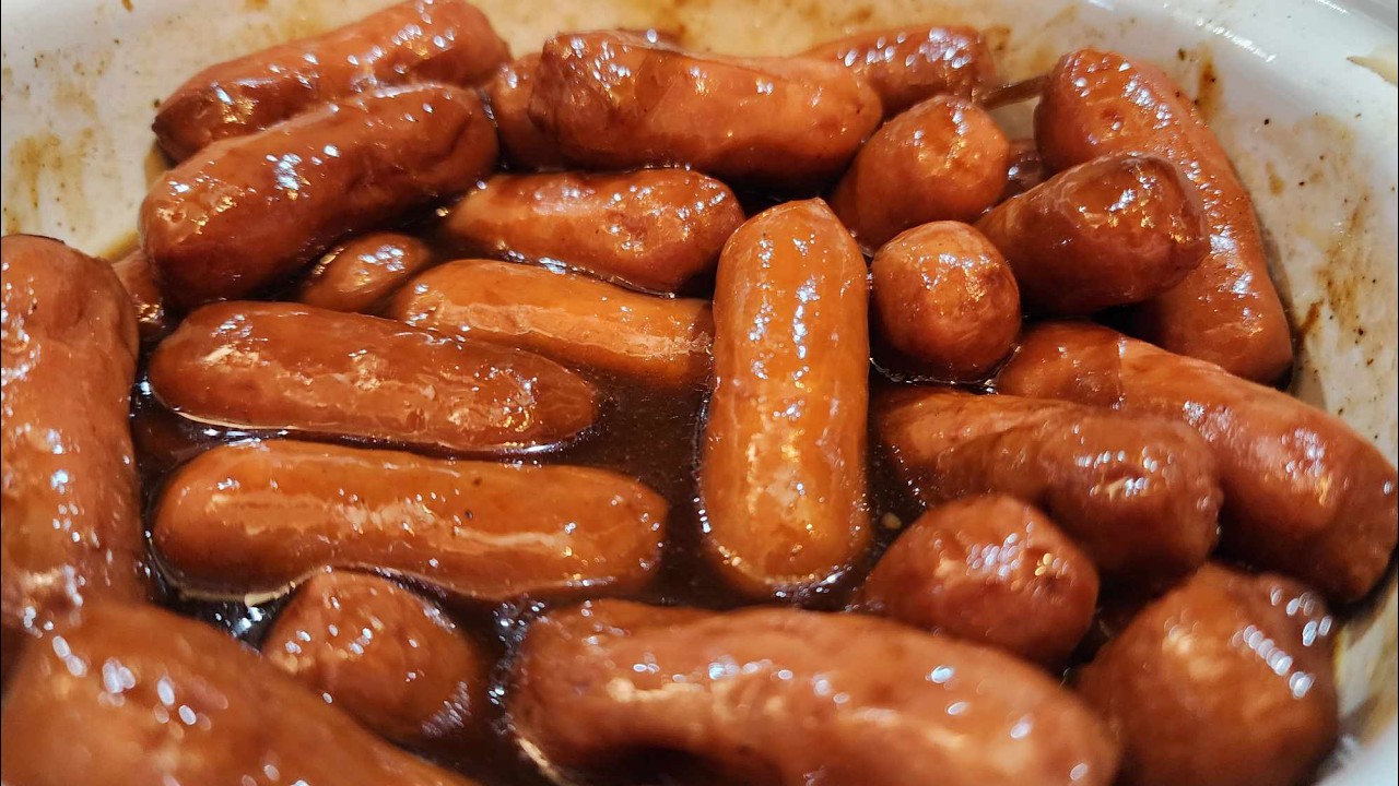 Оригинальные барбекю Little Smokies - коктейльные франки - копчёные колбаски - деревенская кухня