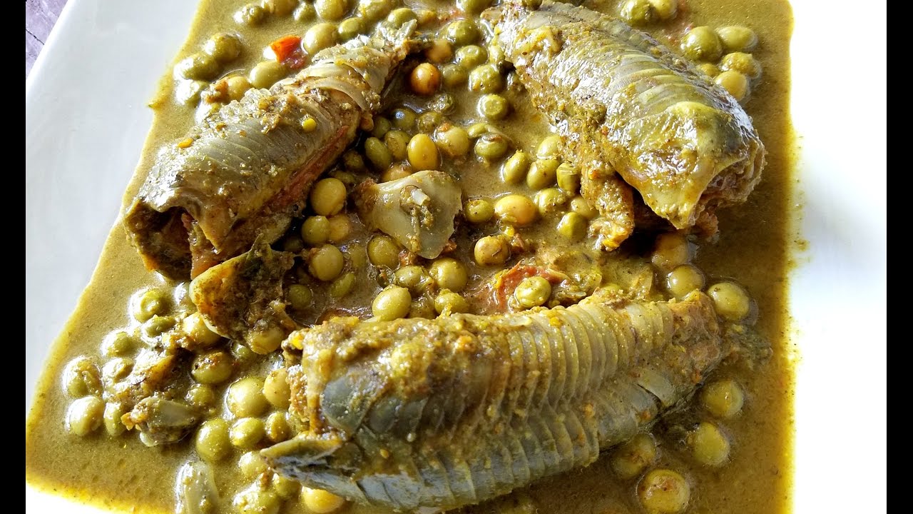 Curried Cascadoux/Hassar/Kwie Kwie with Pigeon Peas | Taste of Trini