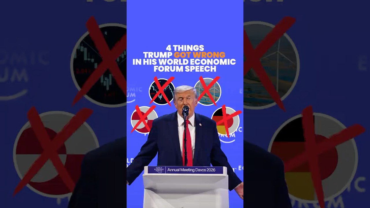 4 things Trump got wrong in his World Economic Forum speech