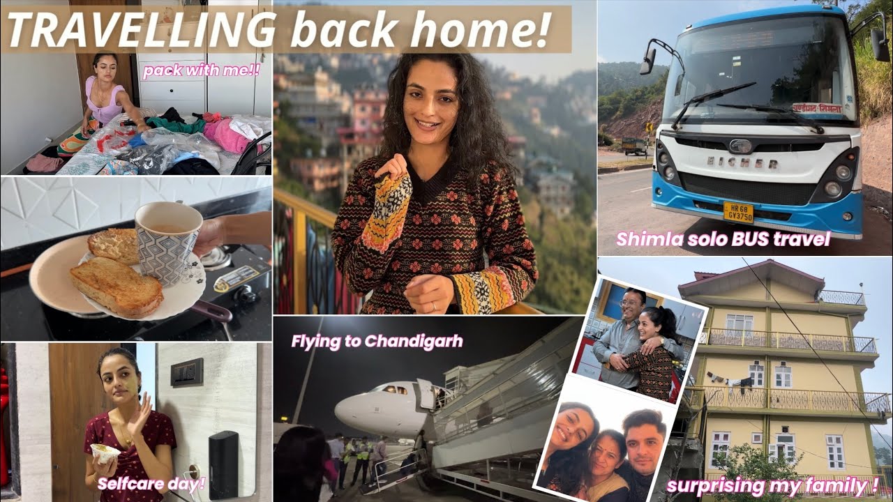 days in my life TRAVELLING BACK HOME 🏡! packing, flying, travelling by BUS 🚃& surprising my family!
