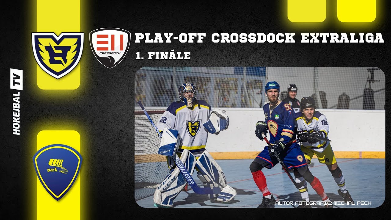 Play-off CROSSDOCK Extraligy hokejbalu | HBC Hostivař vs. HC Kert Park Praha | 1. Finále | 25.5. 24