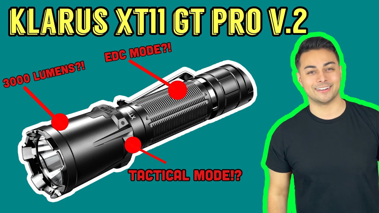 ULTRA BRIGHT Tactical Self Defense Flashlight Klarus XT11GT Pro V2 3300 Lumen 18650 Tom Cruise EDC?