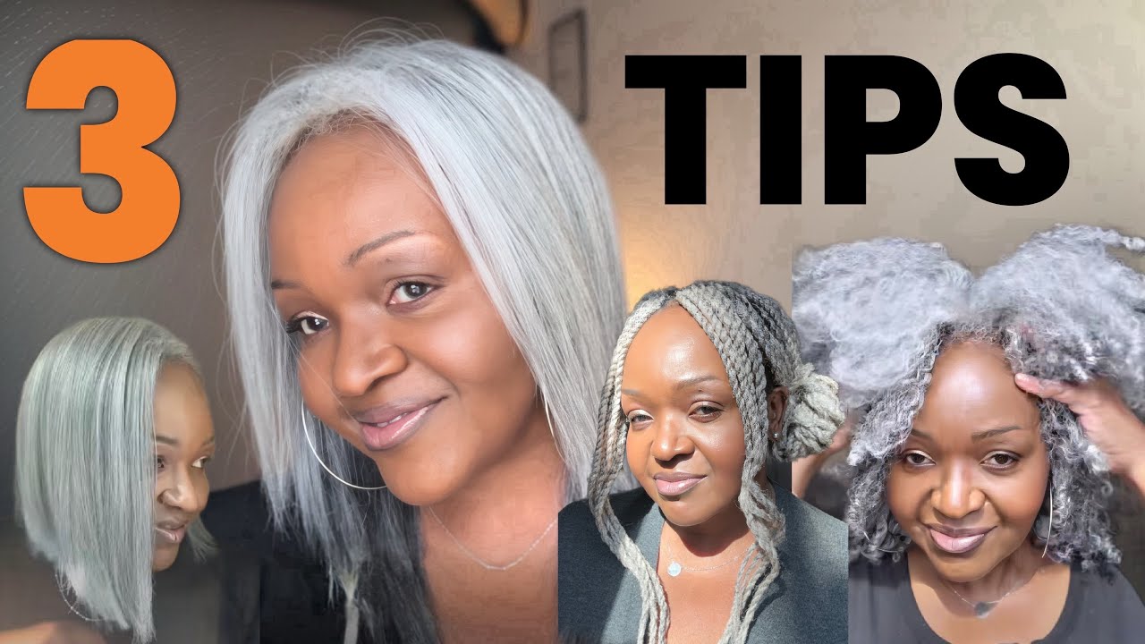 Over 50? WIGS:  3 Tips For Black Women Wearing Silver and Grey Hair (#Wigs , #Weaves, Etc.)  #Grey