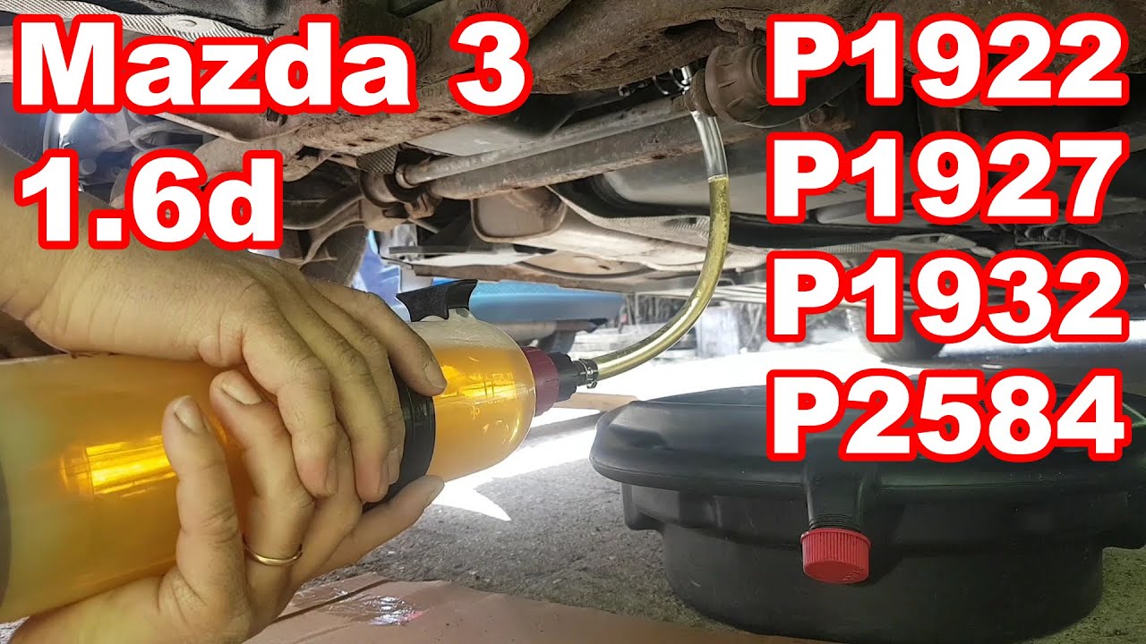 Mazda 3 1.6 diesel,  DPF additive faults... Fault finding and repair.