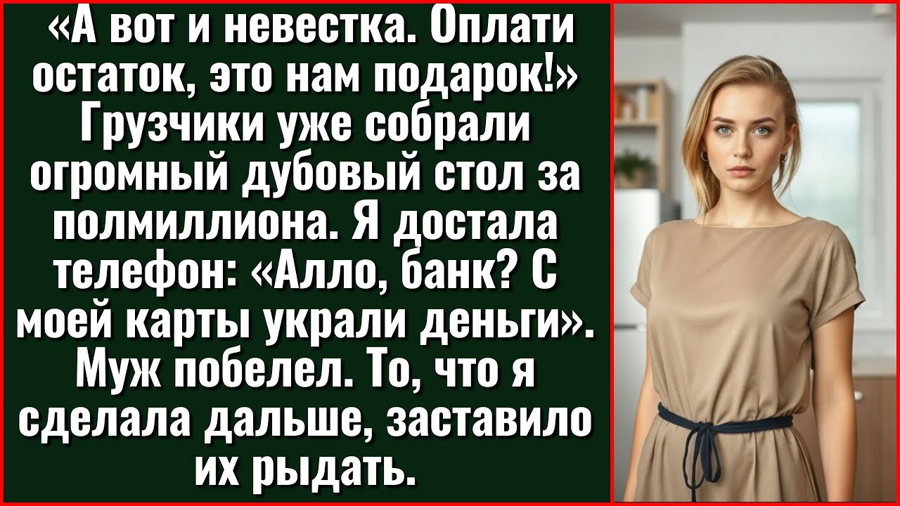 «Невестка сейчас оплатит, она богатая!» Свекровь заказала стол за 500 тысяч в долг.