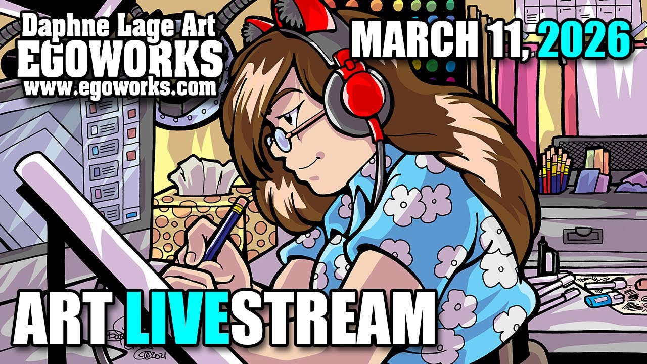 🦝🎨 Do you need to KNOW comics to MAKE comics? | The Egoworks DRAWStream | Traditional/Digital Art