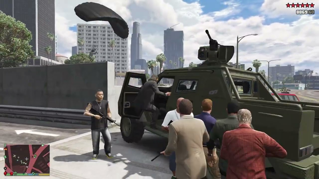 GTA V: Trevor & Friends 10 Star M4 Carbines Massacre + Escape