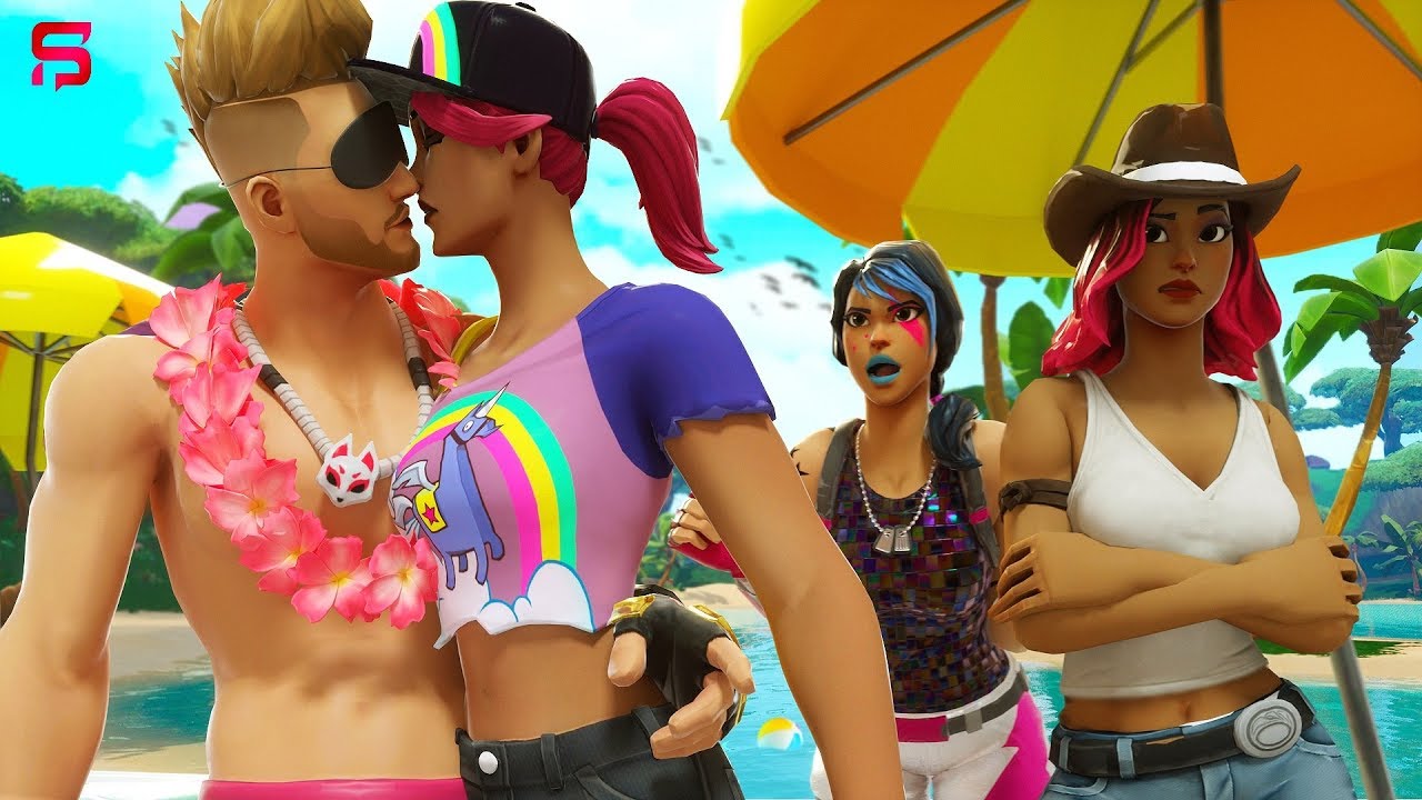 WHO'S A BETTER KISSER - Summer Drift's KISSING COMPETITION.... ( Fortnite Film )