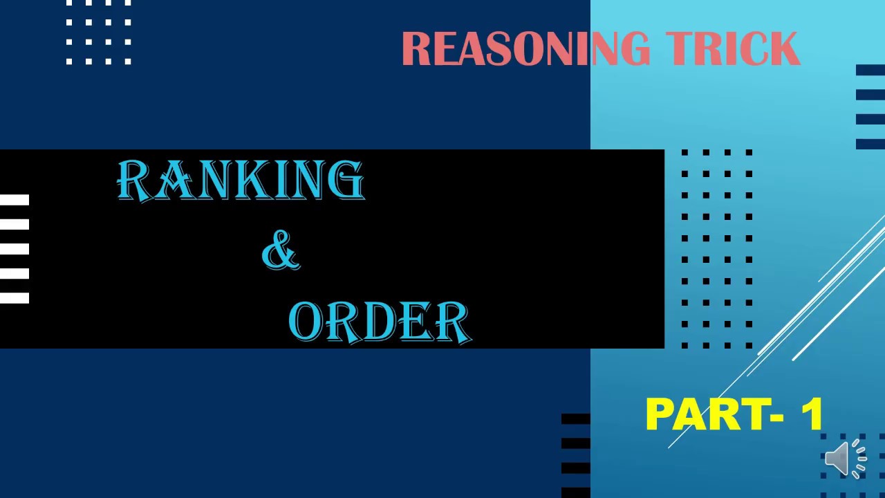 Ranking and Order(Level 1) : Learn basics and tricks | EdUp reasoning | Banking | SSC | Railways