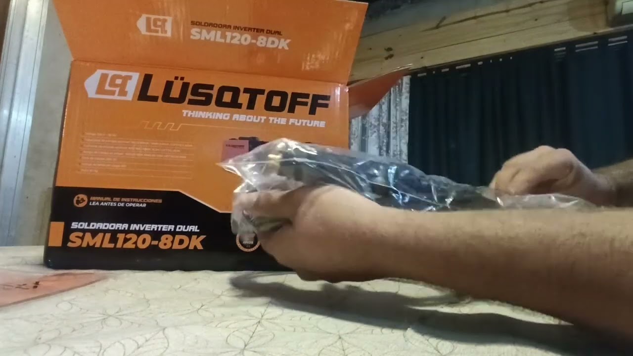 UNBOXING soldadora MIG lusqtoff SML120-8DK