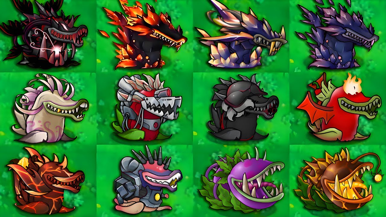 Plants Vs Zombies: All Chomper Plants Fusion Vs 50 Ultimate Zombies! PVZ Fusion 2.8