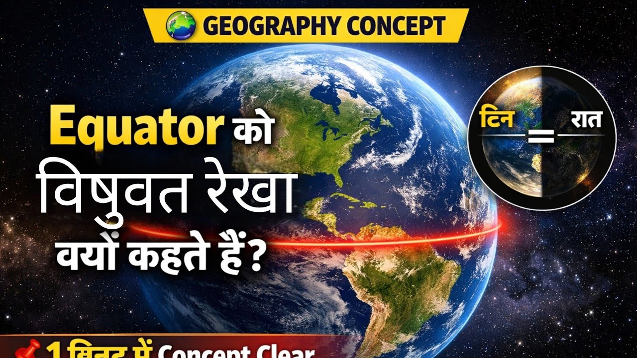 Equator को विषुवत रेखा क्यों कहा जाता है 🤔🤔