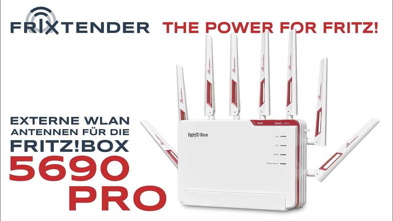 FRITZ!Box 5690 Pro mit externen WLAN Antennen nachrüsten - FriXtender X8pro-Antennensets