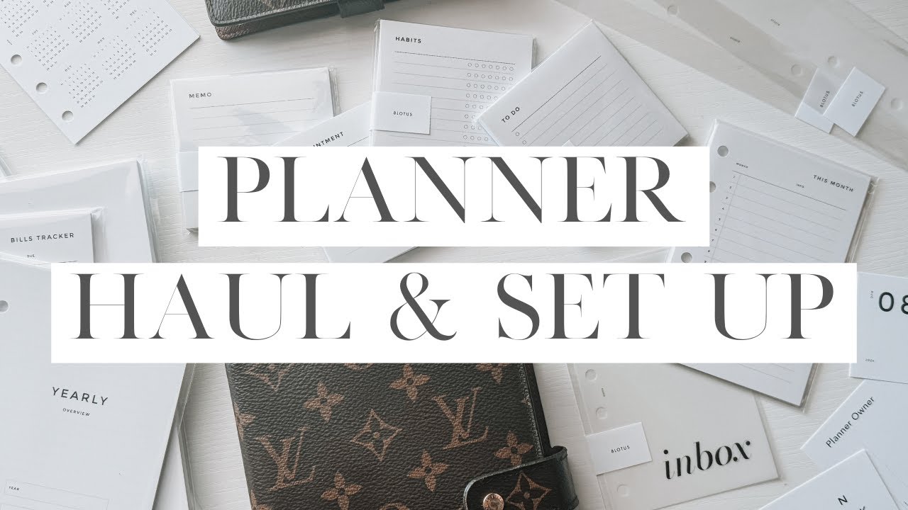 8LOTUS Planner Haul & Set Up | Louis Vuitton MM & PM Agenda