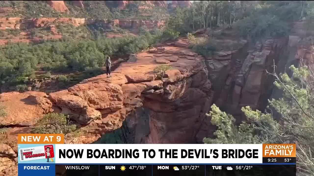 Now Boarding: Winter is the best time to visit the Devil's Bridge in Sedona