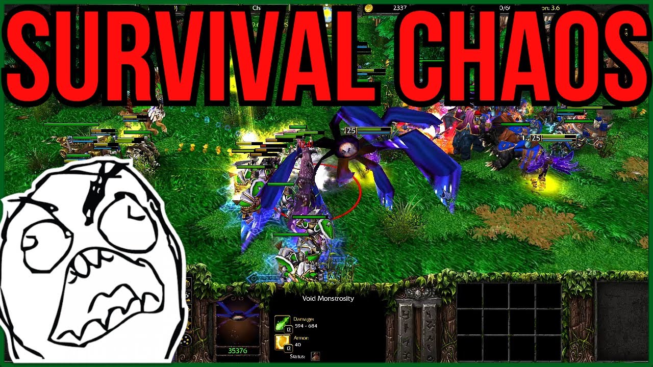 Survival Chaos in Warcraft 3 | TRASHTALKER GETS PUNISHED
