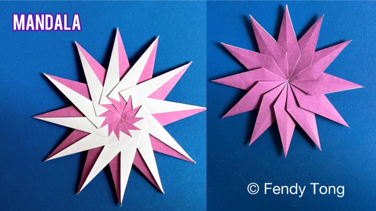 Origami Mandala/ Paper 12-Pointed Star