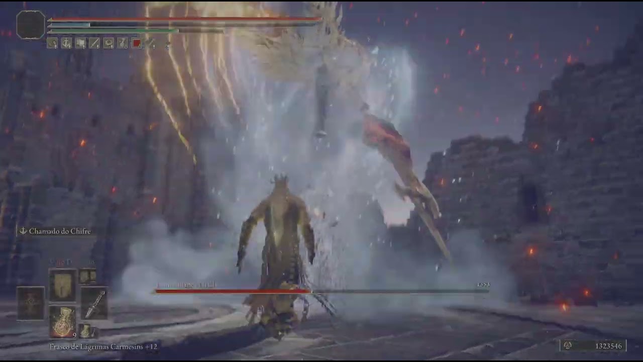 ELDEN RING Guerreiro Pássaro Divino vs Nial