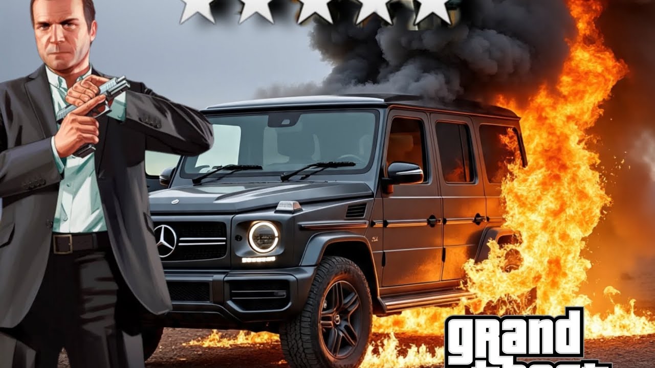 GTA 5 Michael g wagon git blast by unknown guy|Rich life series [EP 56] URDU