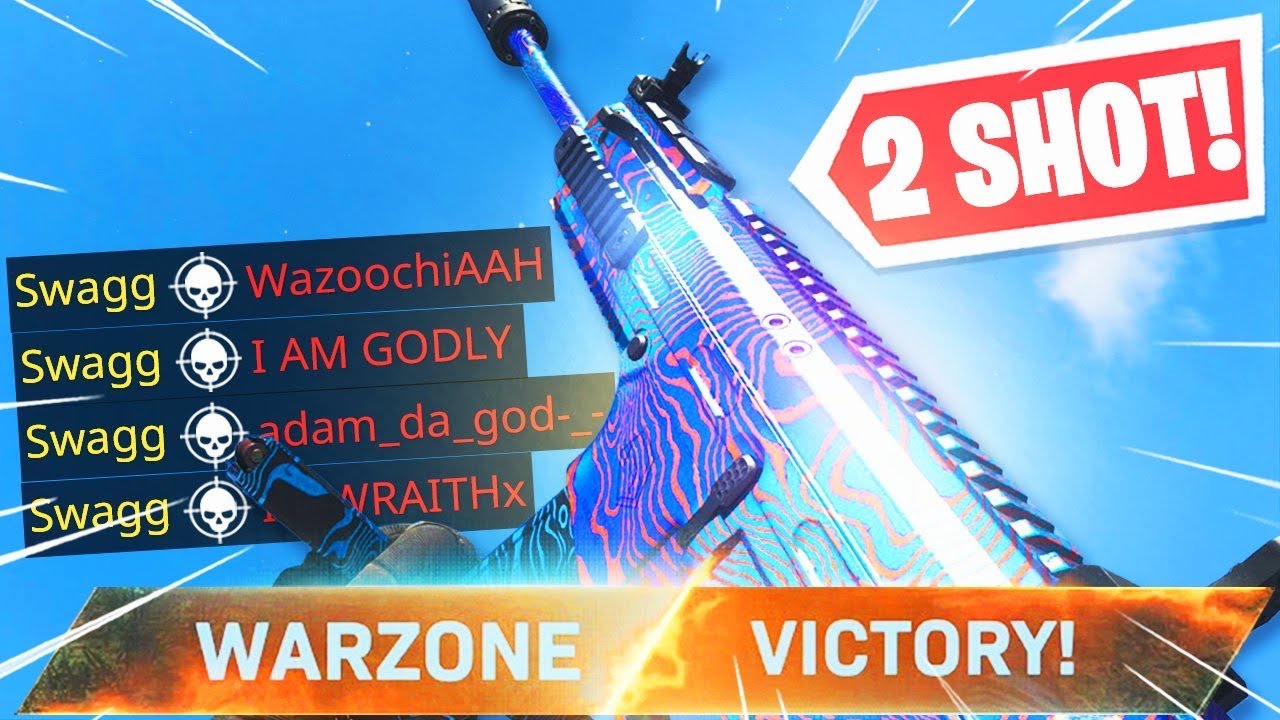 the 2 SHOT DLC SMG in WARZONE! IT MELTS EVERYONE!! (Modern Warfare Warzone)