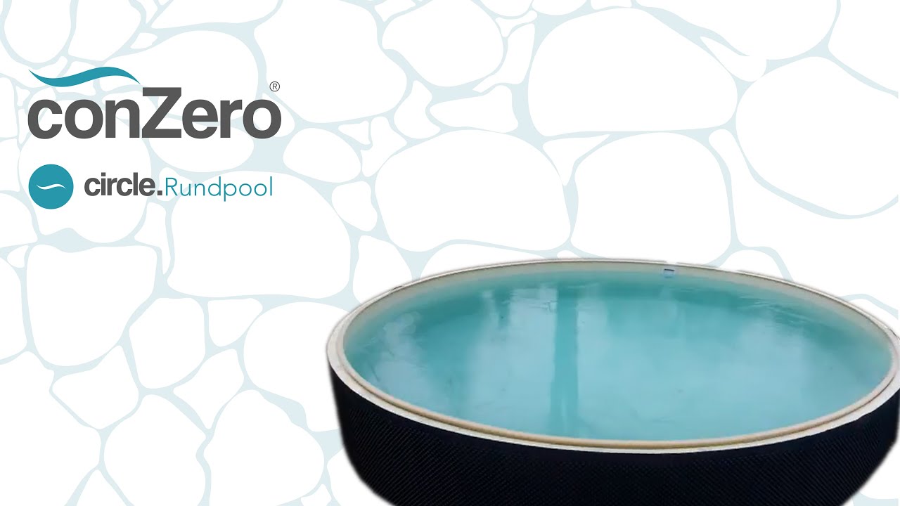 Installation eines conZero Rundpools im Selbstbau.