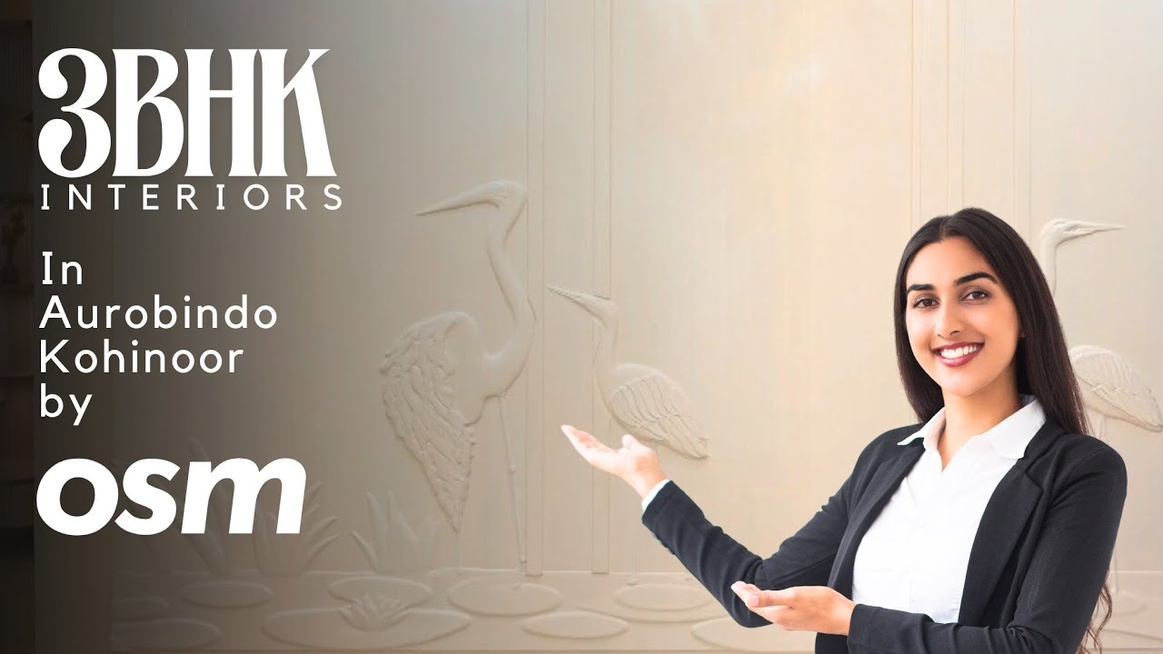 Aura 3 BHK Interiors at Aurobindo Kohinoor, Hyderabad | Designed & Executed by OSM Interiors