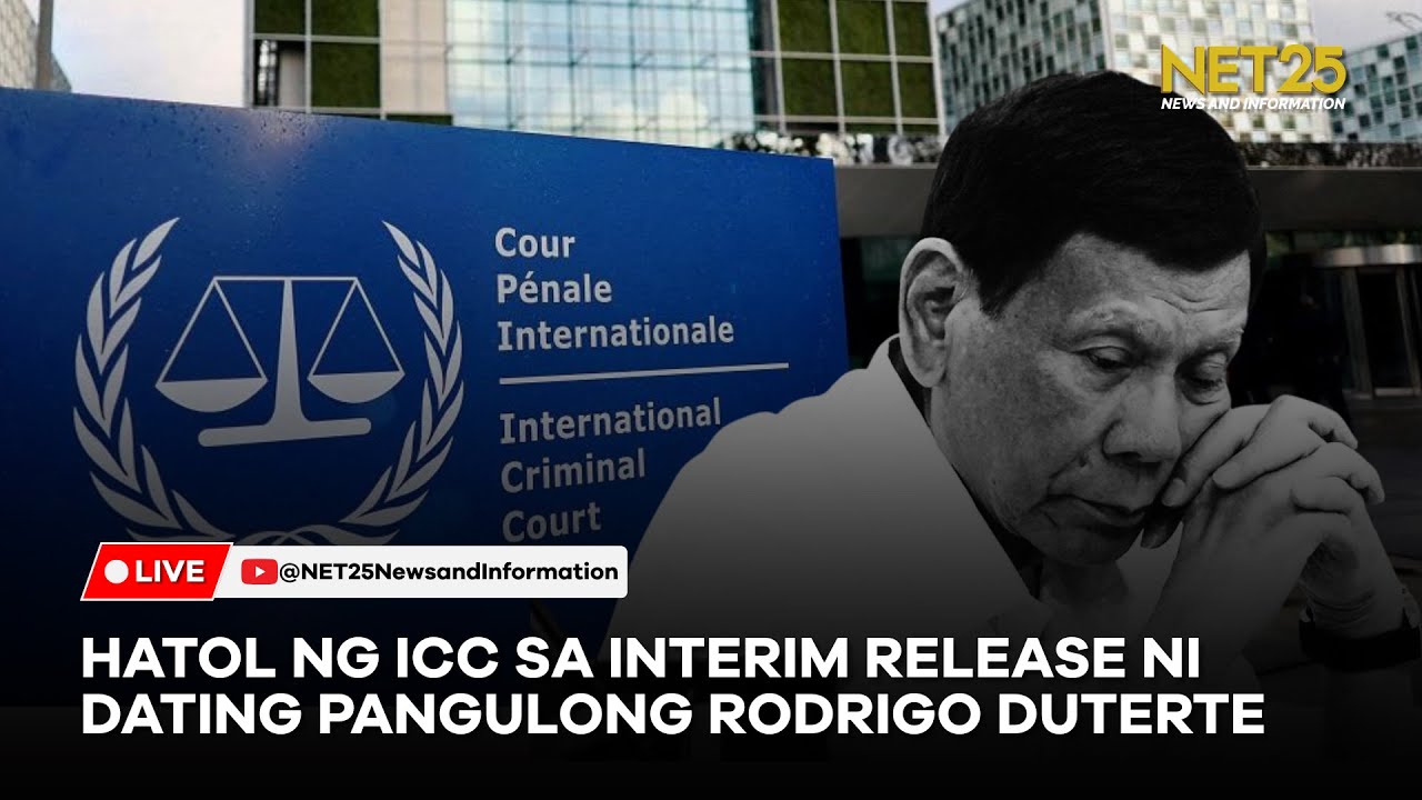 Hatol ng ICC sa pansamantalang paglaya ni dating Pangulong Rodrigo Duterte | November 28, 2025