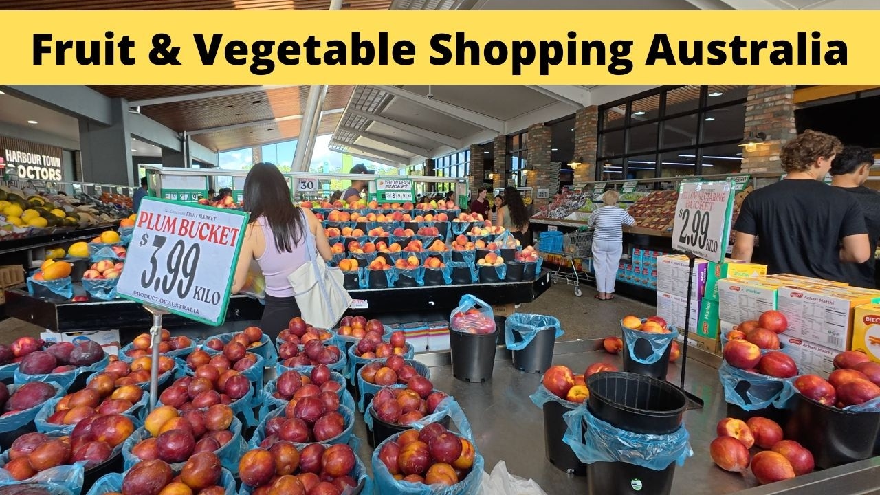 Fruit & Vegetable Shopping Australia 🇦🇺 Harbour Town Discount Fruit Barn - Gold Coast
