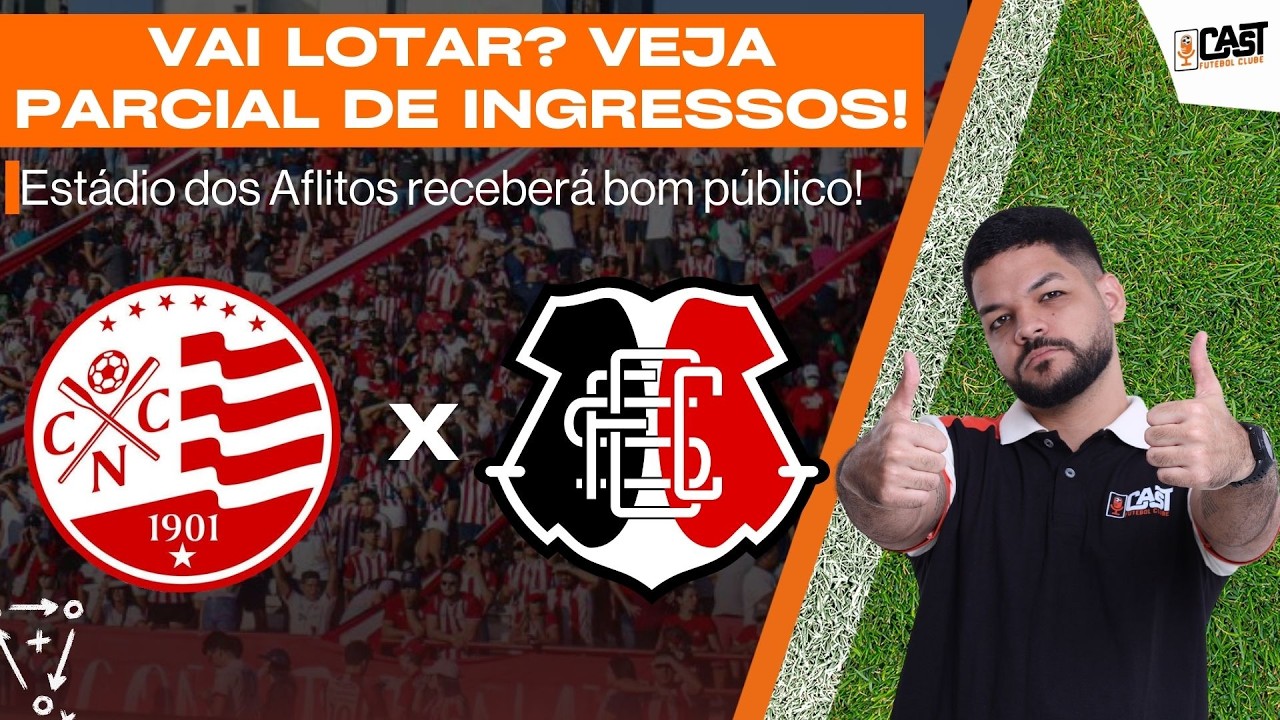 NÁUTICO X SANTA CRUZ: VEJA PARCIAL DE INGRESSOS ATUALIZADA!