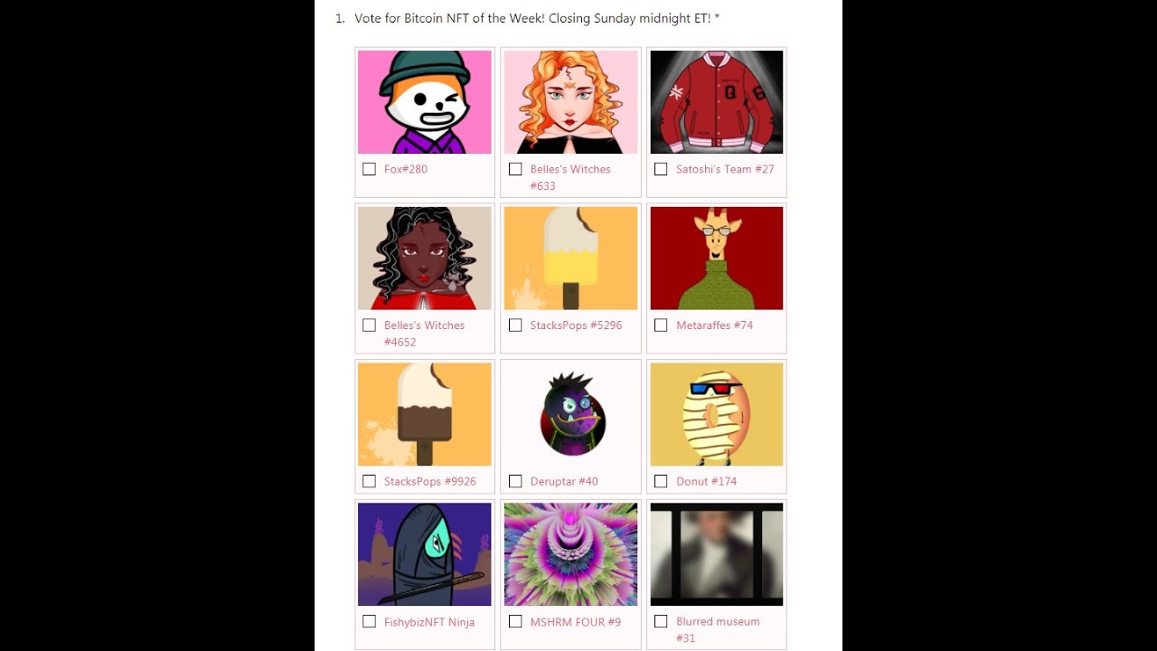 Vote for NFT of the Week!