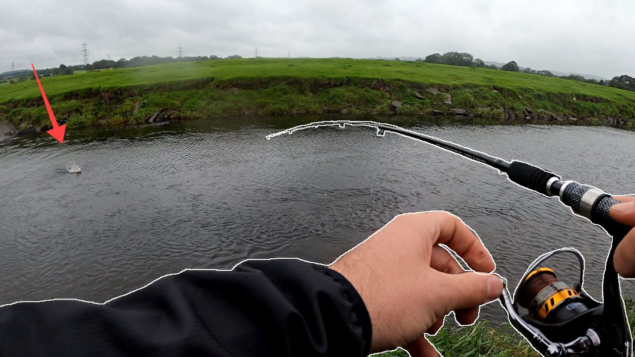 Lure fishing - POLLUTED LANCASHIRE RIVER