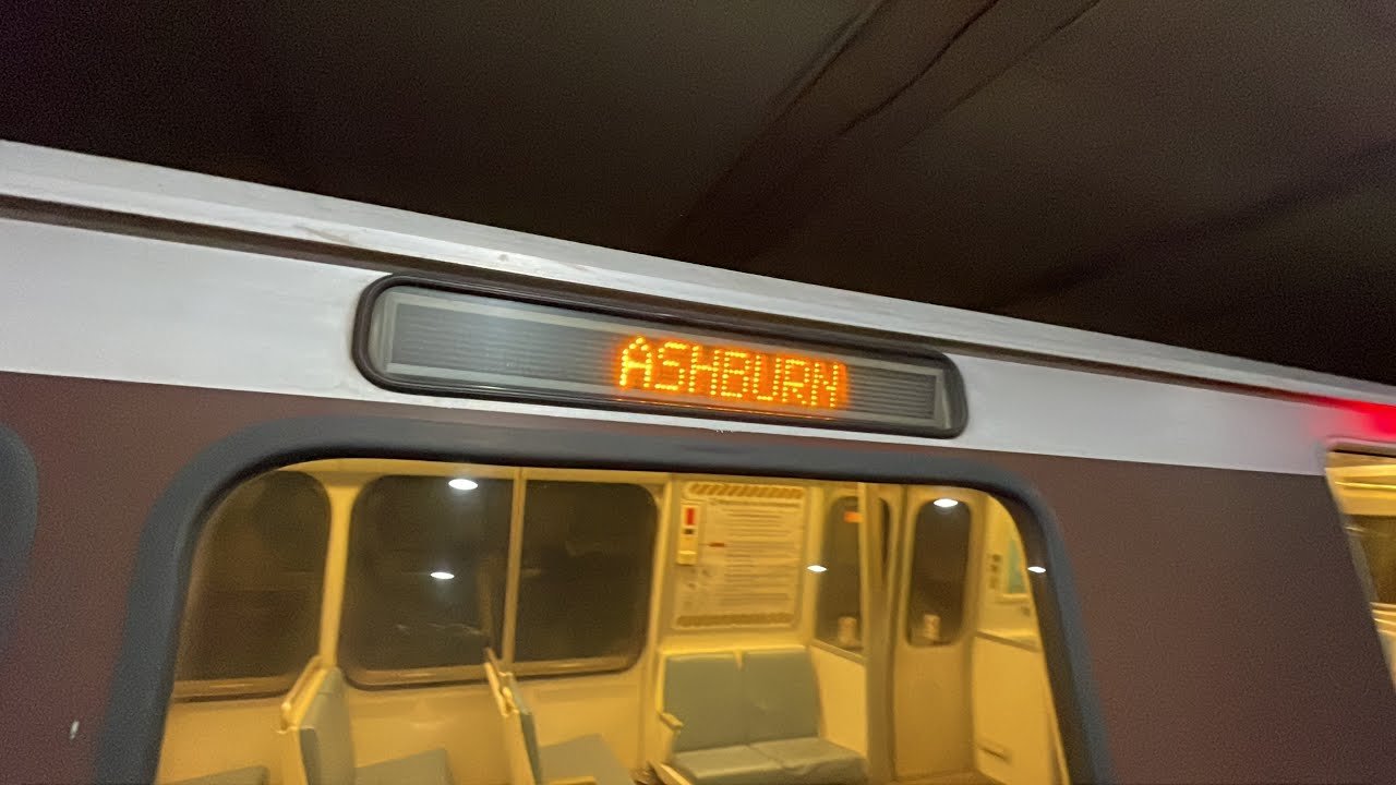 WMATA Subway: Breda 3k Series ⚪️Silver Line⚪️ Train from Largo to Ashburn