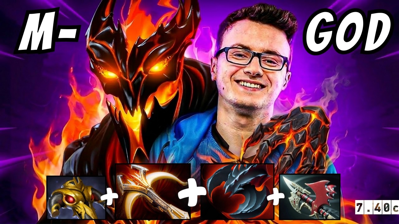 MIRACLE- на Shadow Fiend в Режиме Демона 😈🔥 | 7.40c