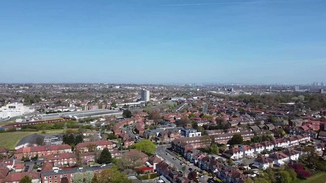 London Morden aerial view