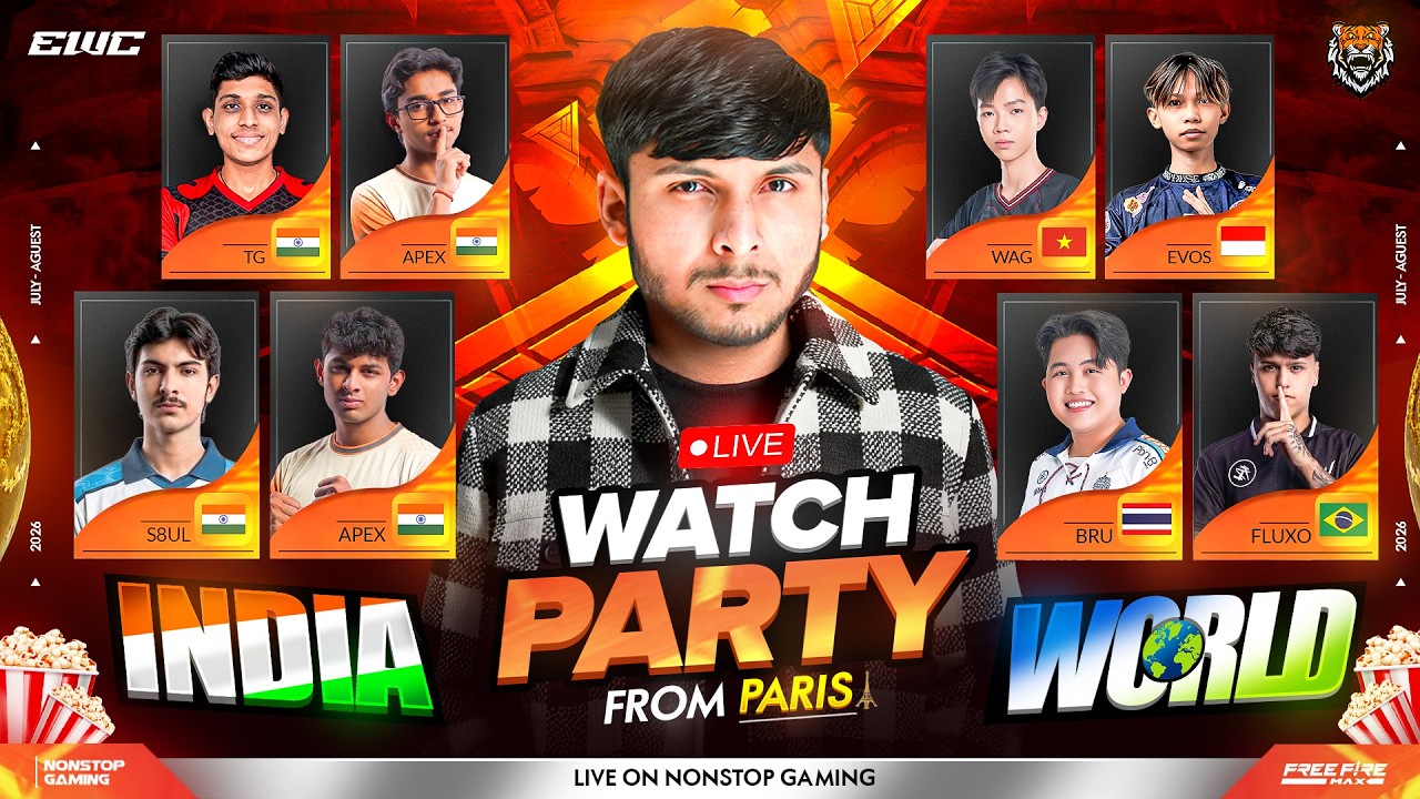 EWC GRP STAGE DAY-1 WATCH PARTY FROM PARIS 🤯 || Let's Gooo Team INDIA 🇮🇳         #nonstopgaming