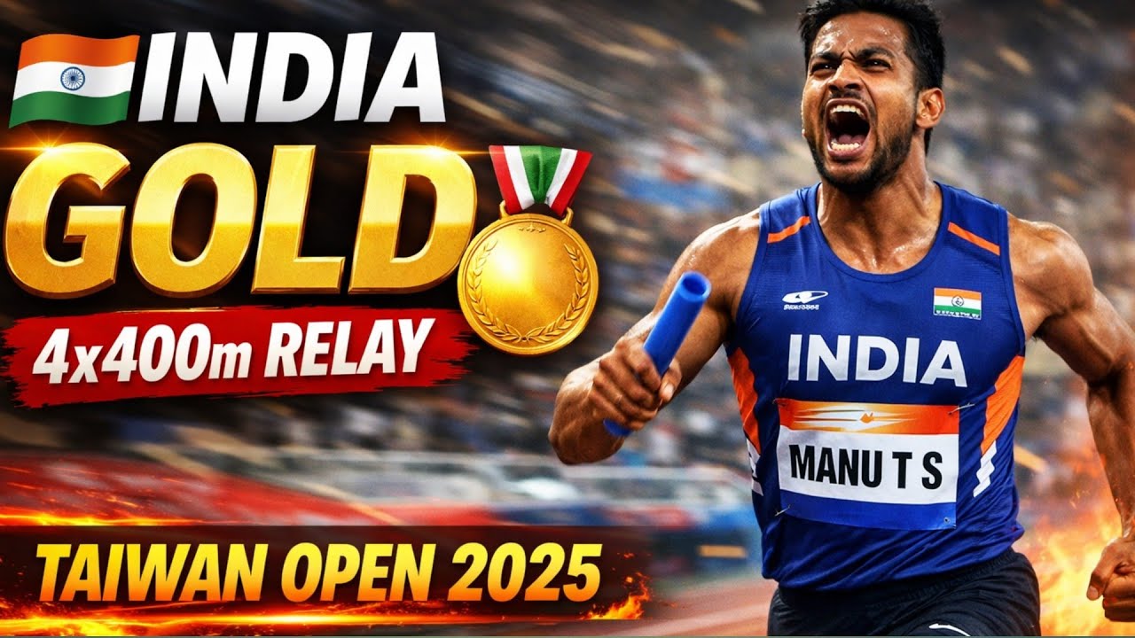 Taiwan Open Athletics में भारत का शानदार दिन | Relay Final में Gold Medal 🇮🇳🔥